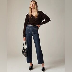 $320 J.Crew Wide Leg Sailor Jeans Size 29
